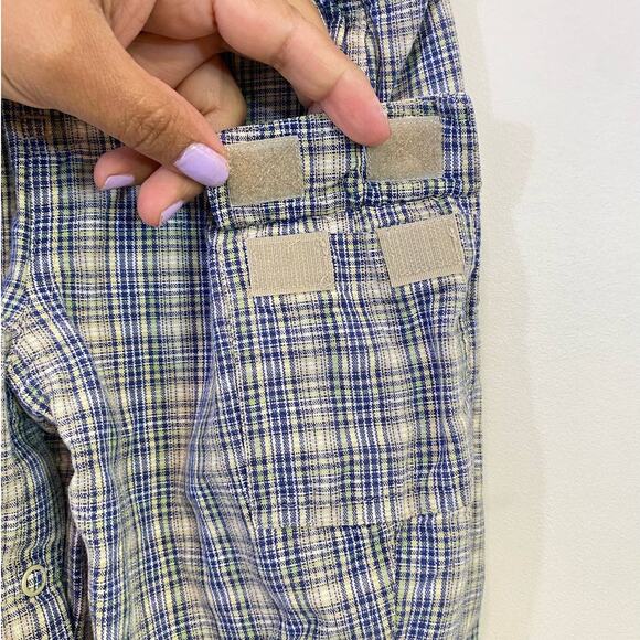 VTG Oshkosh B'Gosh Plaid Kids Unisex Overalls 18 Months - Picture 4 of 6